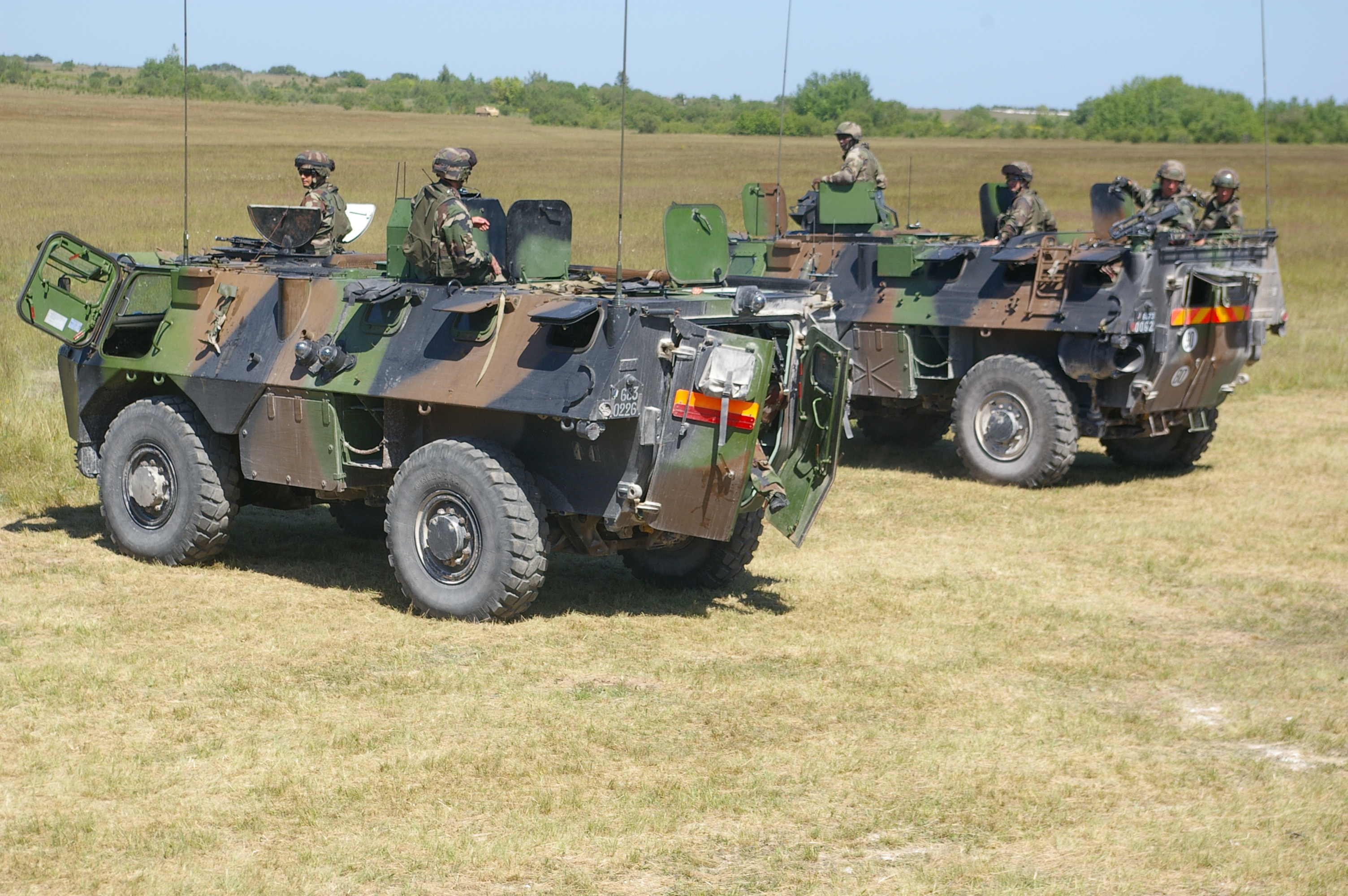 VAB armoured personnel carriers