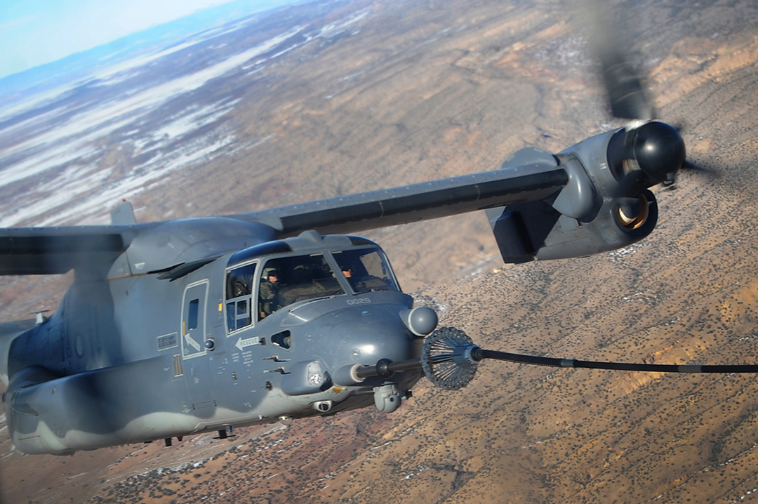 CV-22B tilt rotor aircraft 