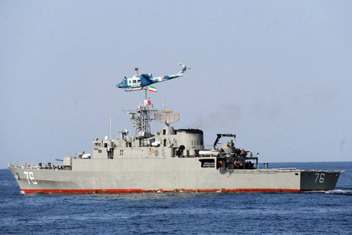 The IRIN Navy frigate Jamaran. (Mohammad Sadegh Heydar)