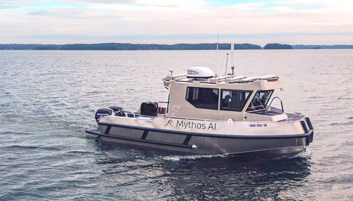 Mythos AI’s first autonomous SAFE Porter 78S hydrographic survey vessel, “ArchieOne”