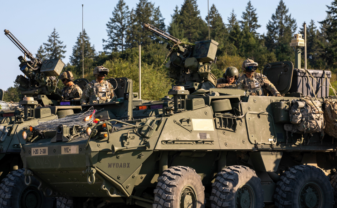 US Army Stryker crews evaluate IVAS