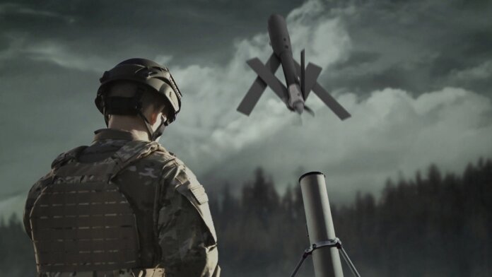 The Switchblade 600 tactical missile system (Image credit: AeroVironment)