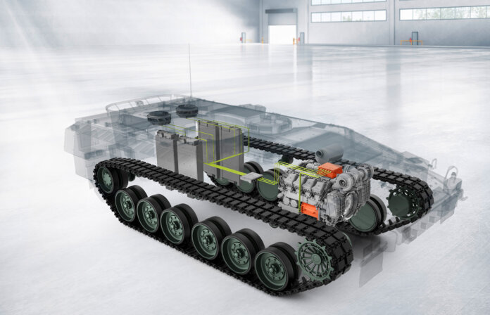 Rolls-Royce mty hybrid concept for land defence vehicles
