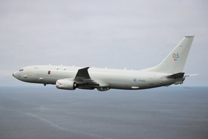 Torpedo first for Royal Air Force Poseidon sub-hunter