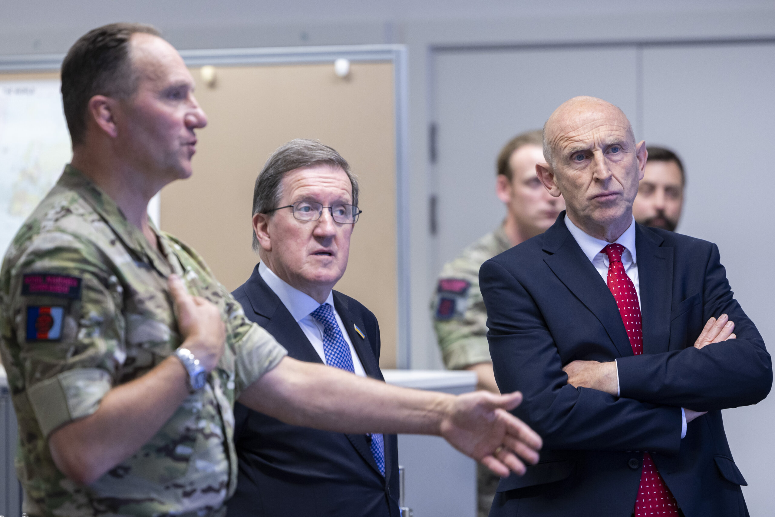 The Defence Secretary John Healey visits Allied MARCOM and PJHQ at Northwood HQ.