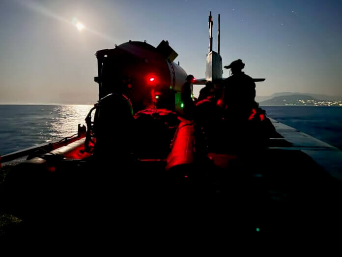 Ohio-class guided-missile submarine USS Georgia