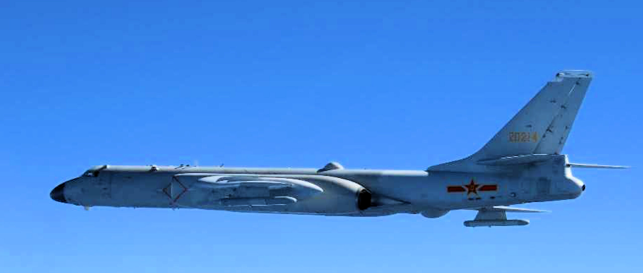 A Chinese H-6 bomber